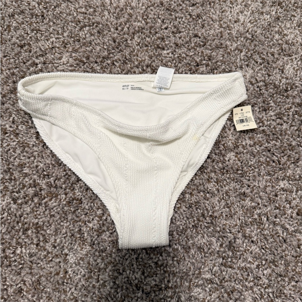 Aerie White Bikini Bottom